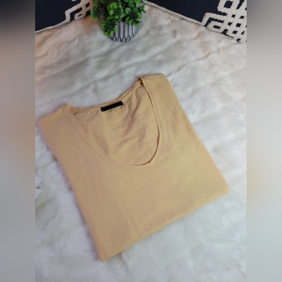 Drykorn For Beautiful People | AVIVI Classic Cotton Tee Shirt | Orange | Small - Picture 11 of 14